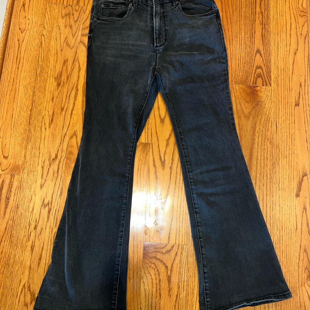True Craft Dark Blue Flare Jeans